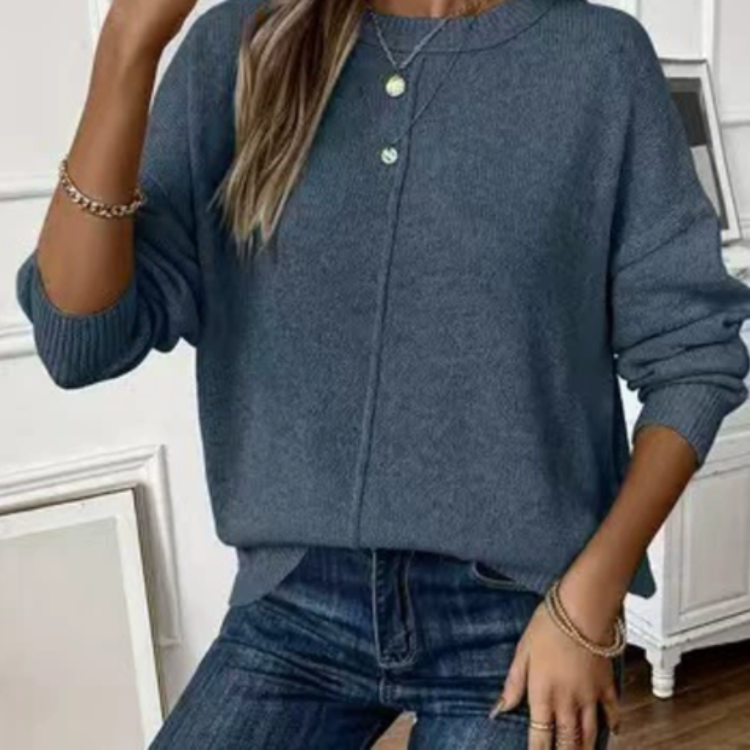 CHRISTY | Pulover casual moale din tricot