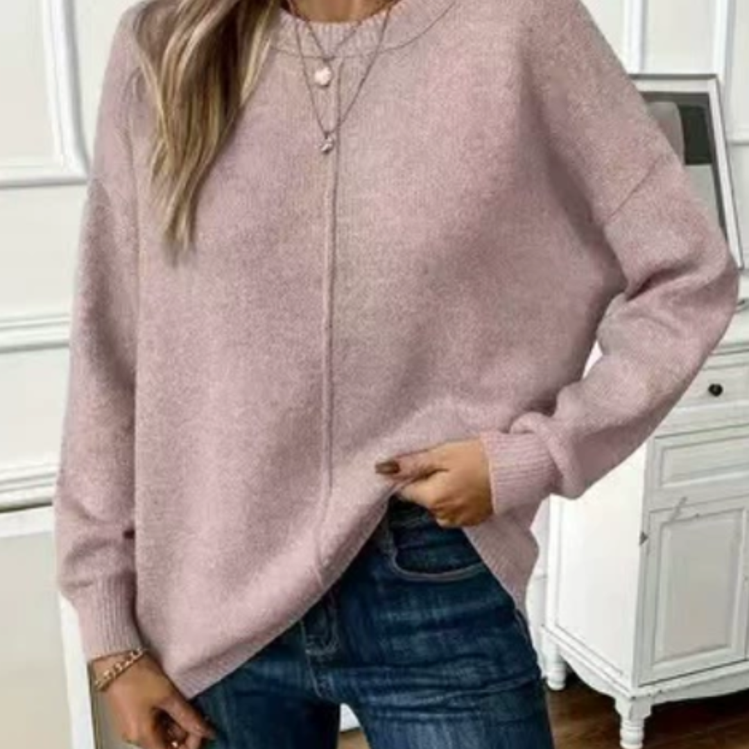 CHRISTY | Pulover casual moale din tricot