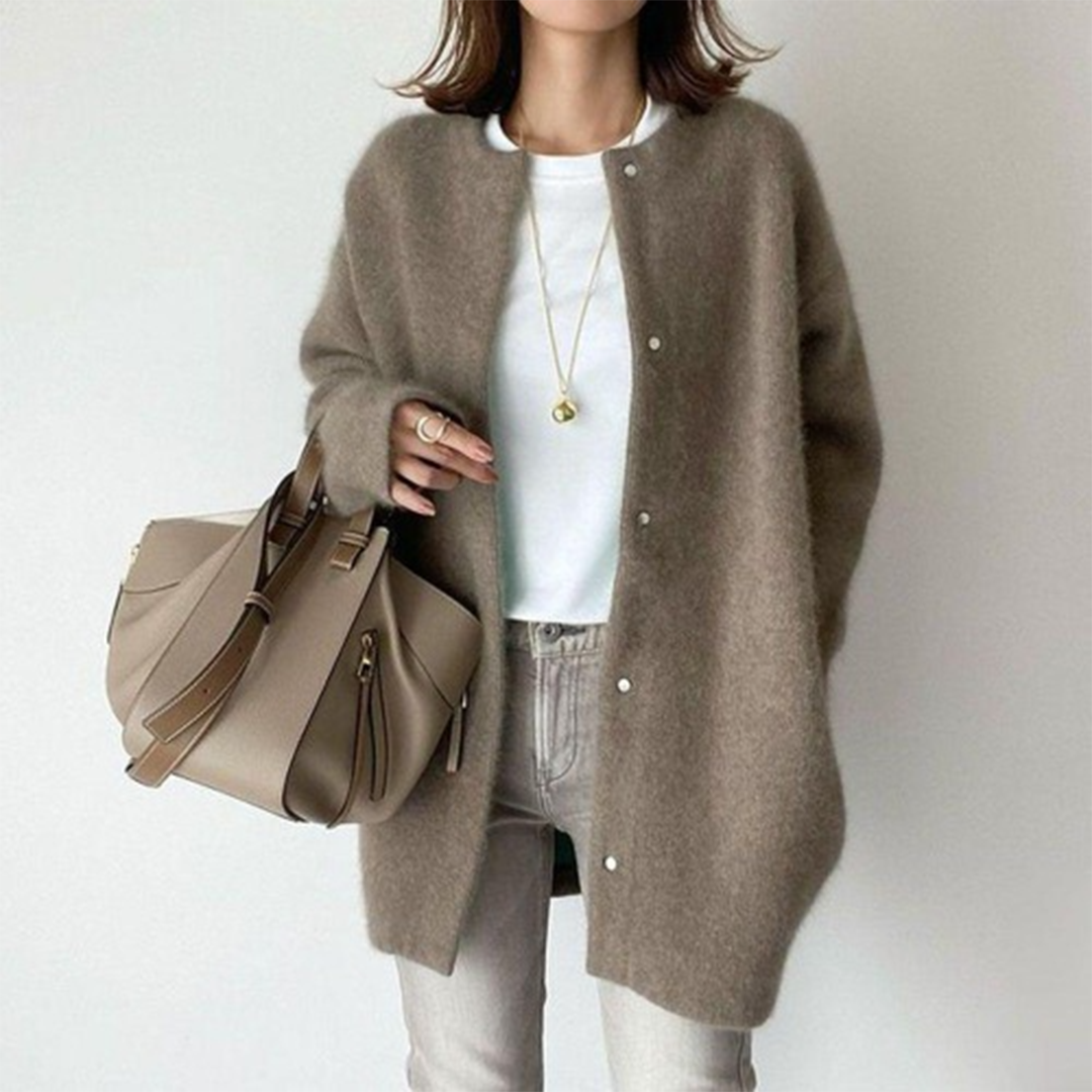 HABIBI | Cardigan Elegant din Suede