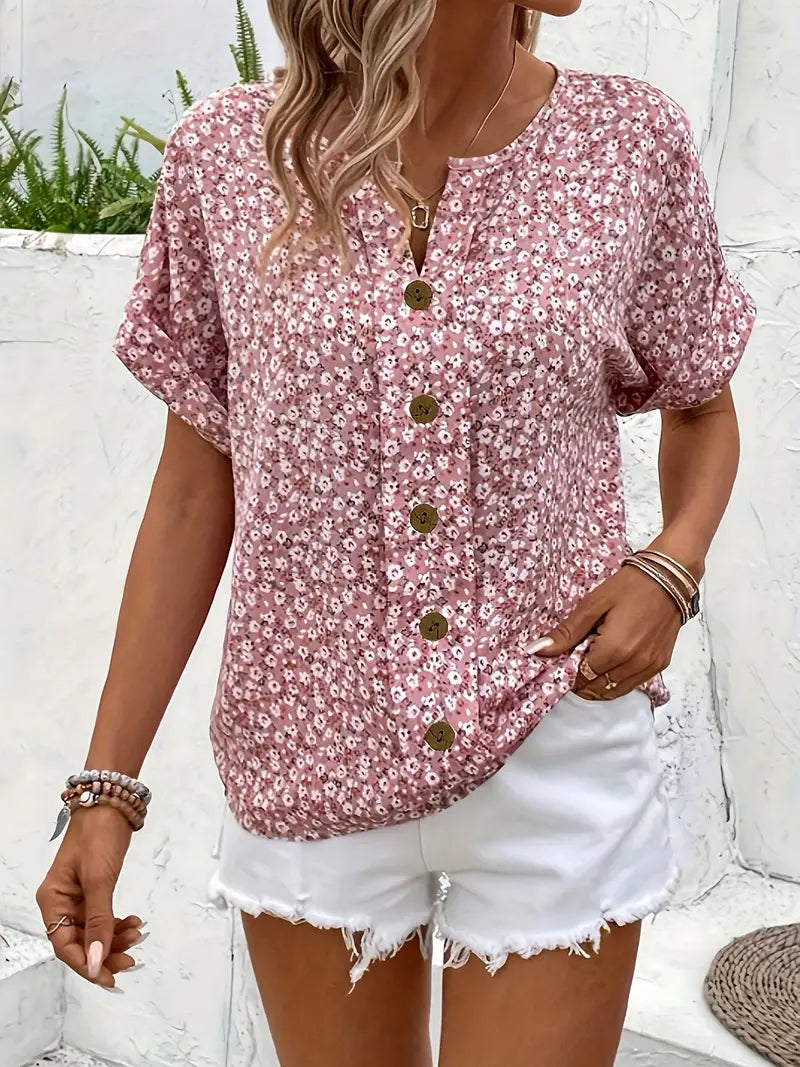 IZABELLA | Bluză Elegantă cu Model Floral