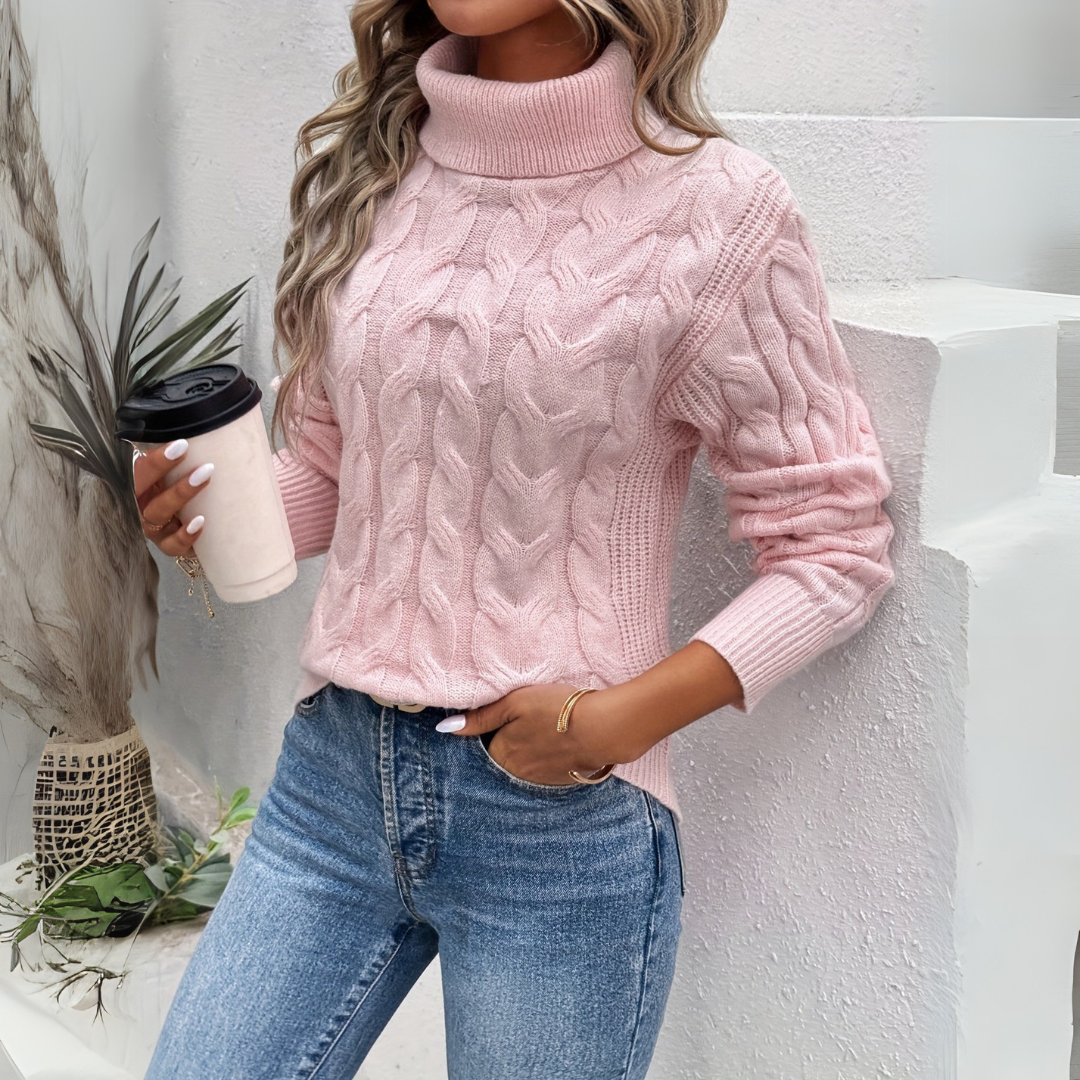 AMELIE | Pulover elegant cu guler