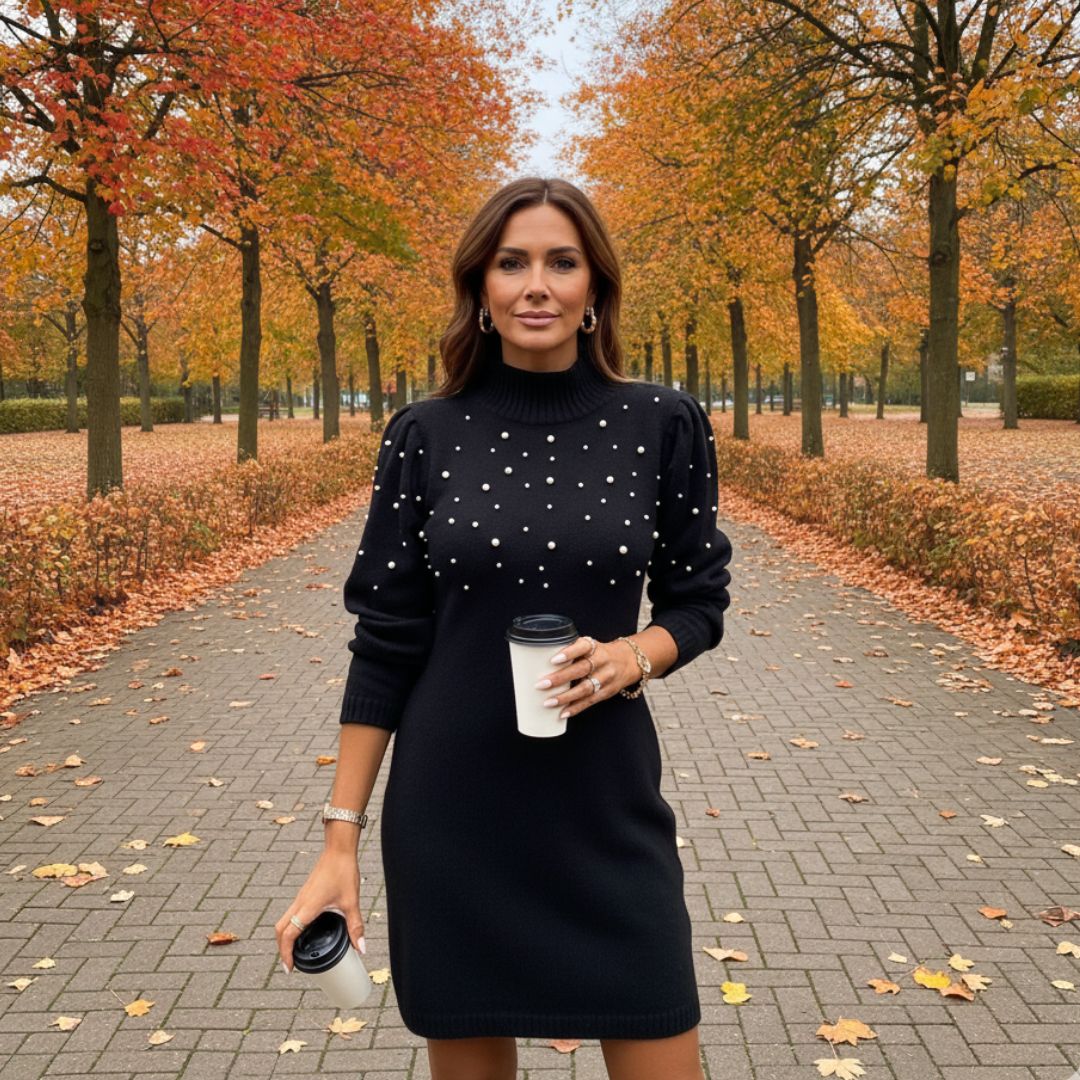 Amaliah | Rochie Călduroasă Cu Detalii Elegante