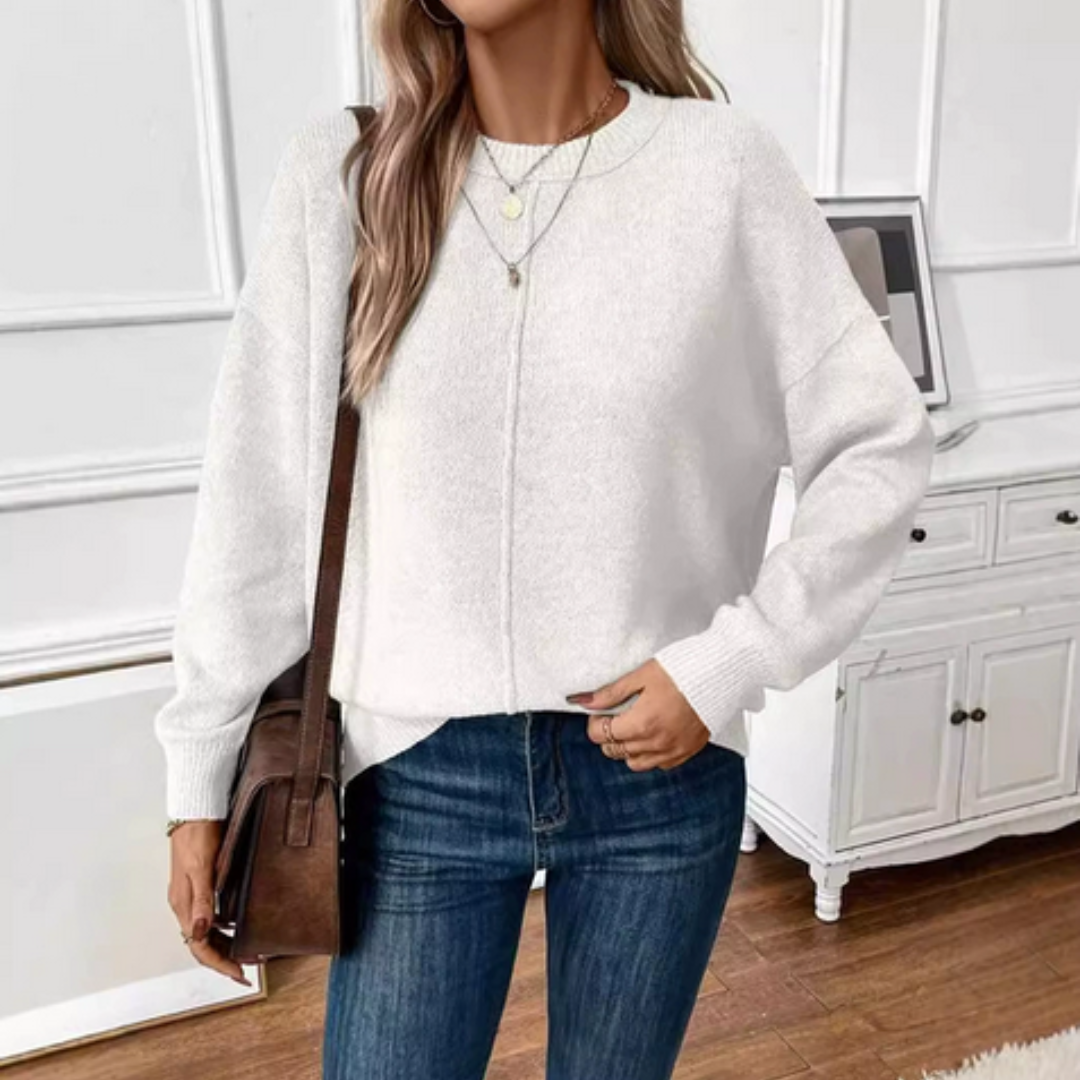 CHRISTY | Pulover casual moale din tricot