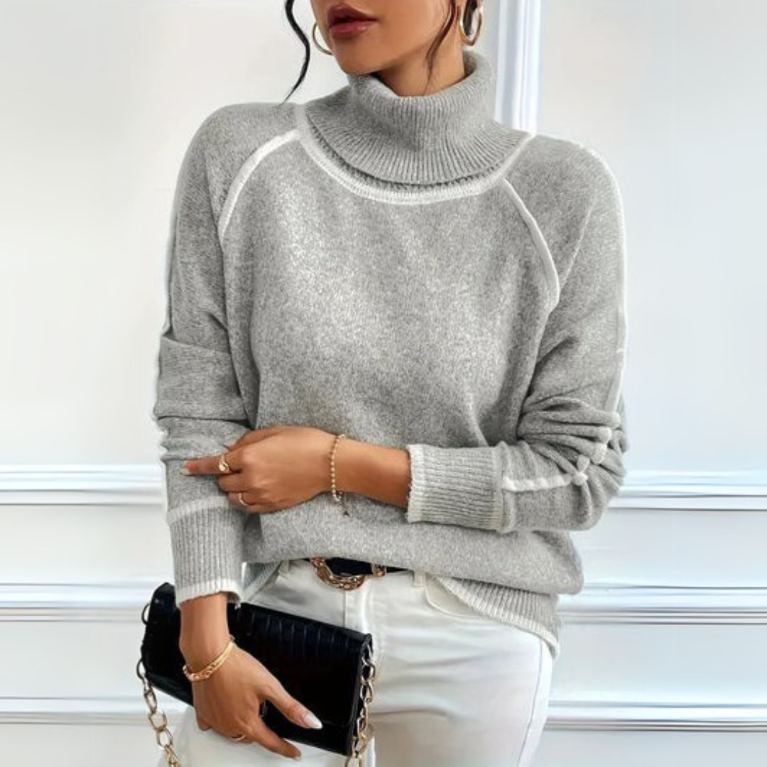 AURORA | Pulover elegant cu guler