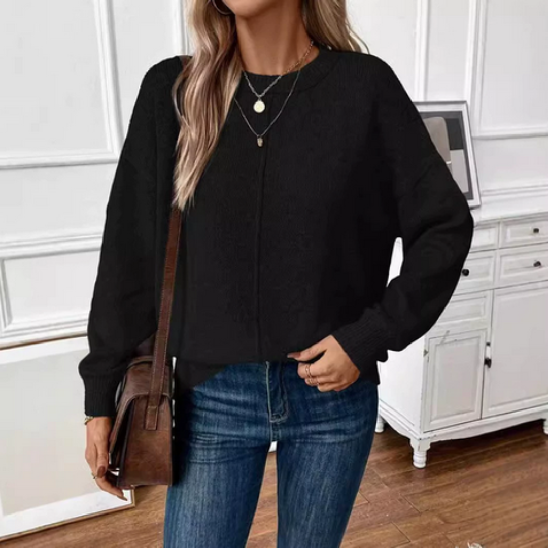 CHRISTY | Pulover casual moale din tricot