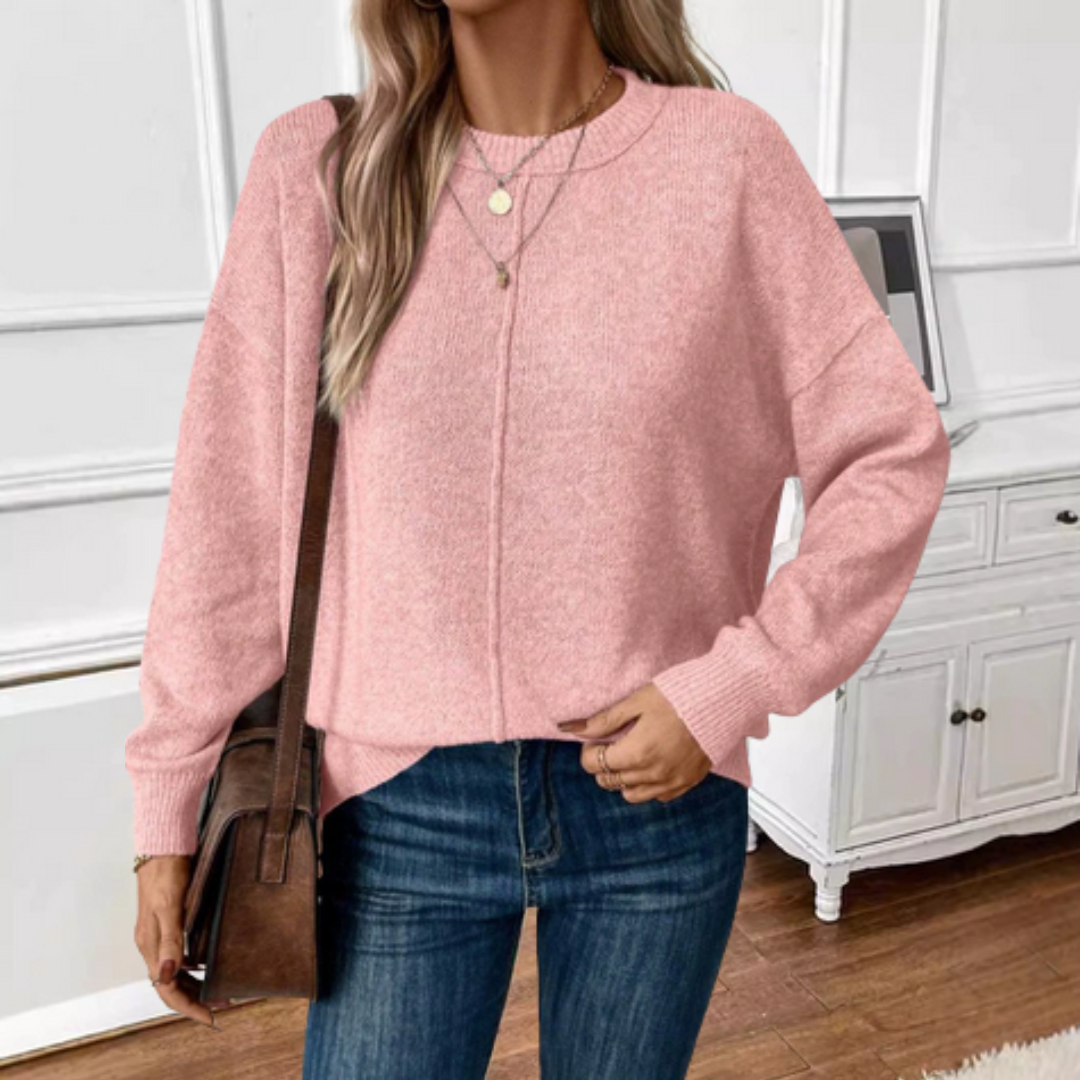 CHRISTY | Pulover casual moale din tricot