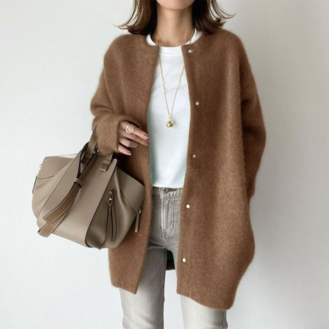 HABIBI | Cardigan Elegant din Suede
