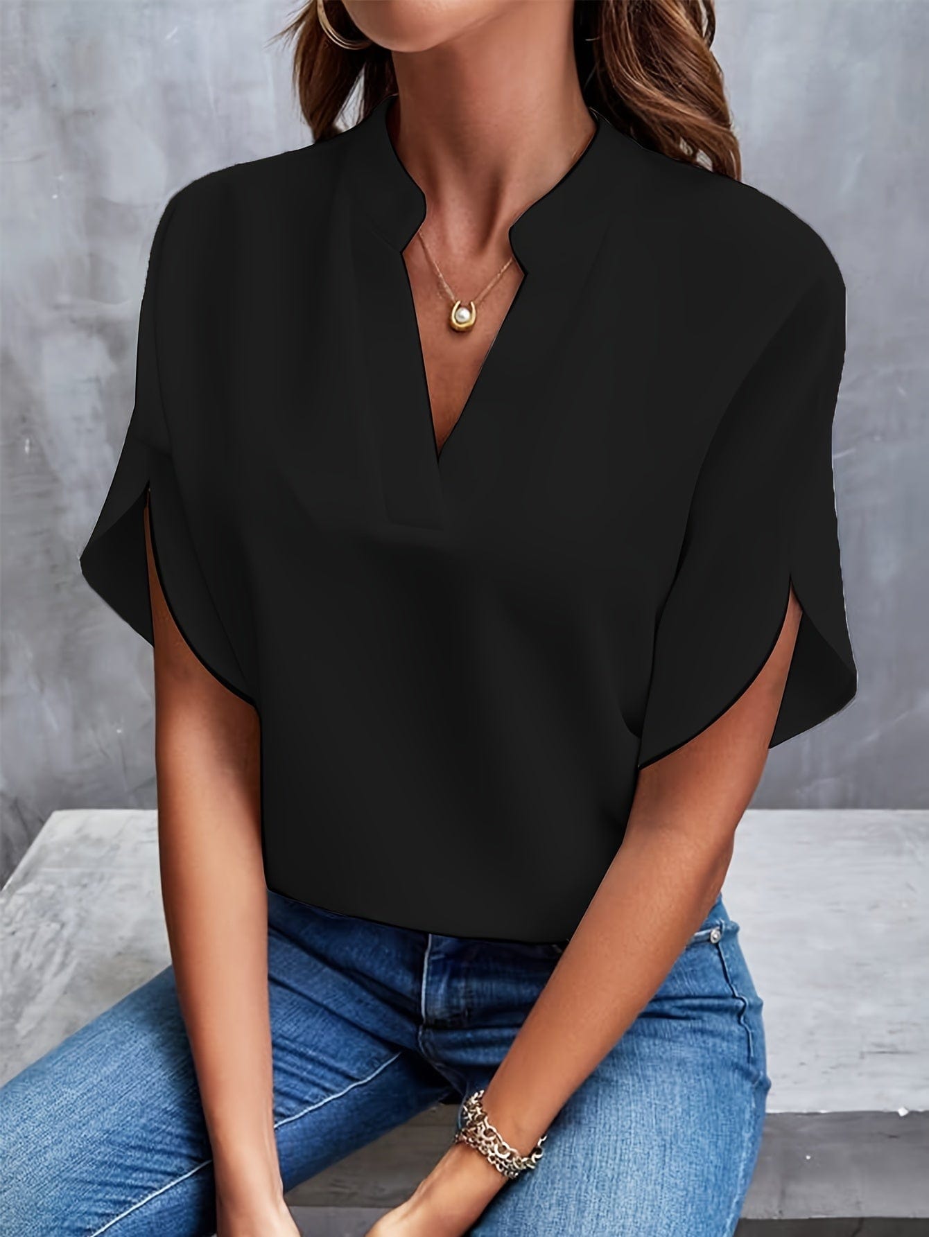 JULITA | Bluză elegantă cu drapaje