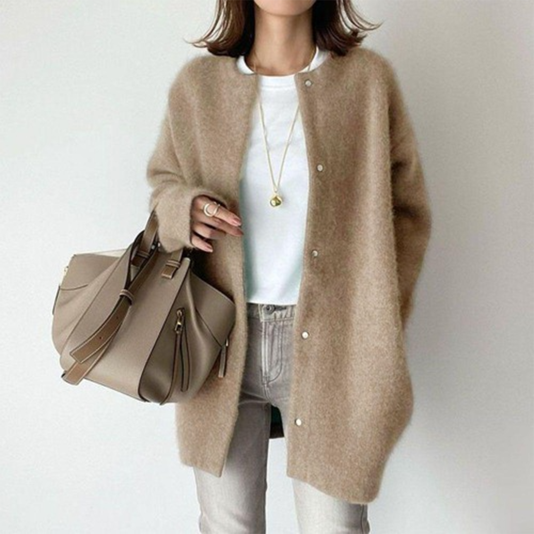 HABIBI | Cardigan Elegant din Suede