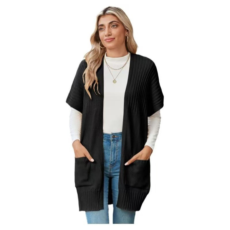 Cristina | Cardigan tricotat ușor cu deschidere frontală