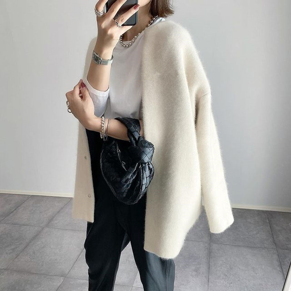 HABIBI | Cardigan Elegant din Suede