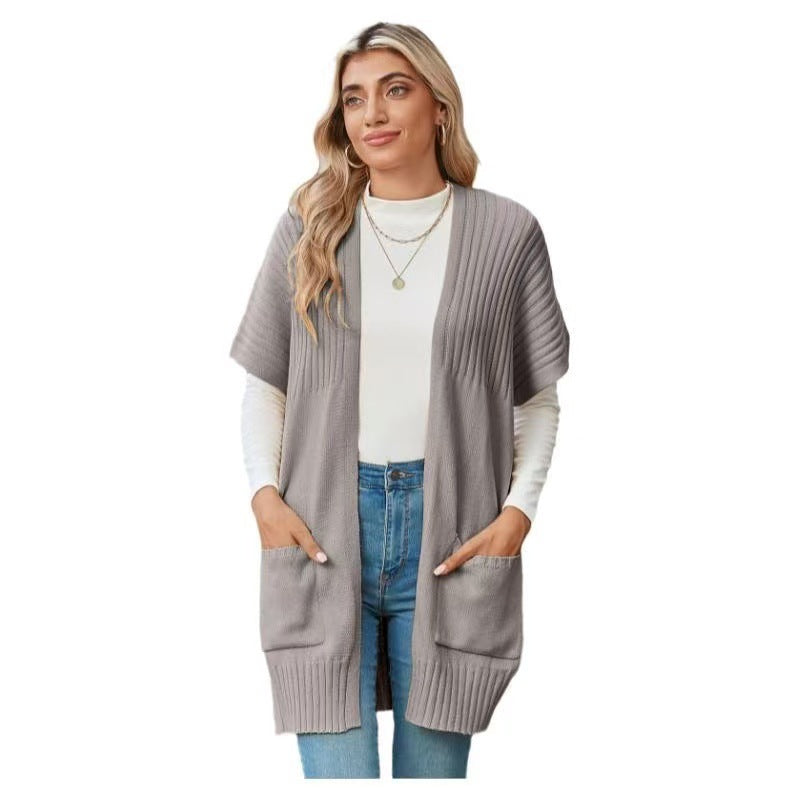 Cristina | Cardigan tricotat ușor cu deschidere frontală