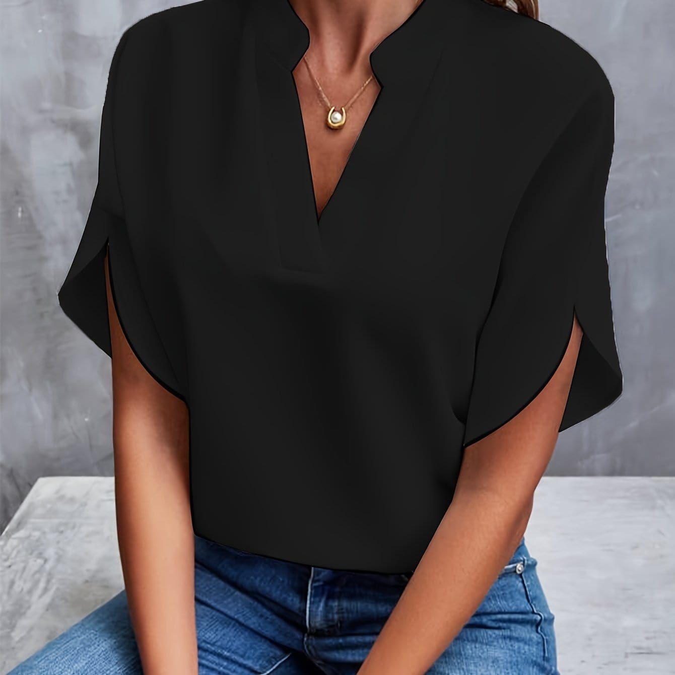 JULITA | Bluză elegantă cu drapaje