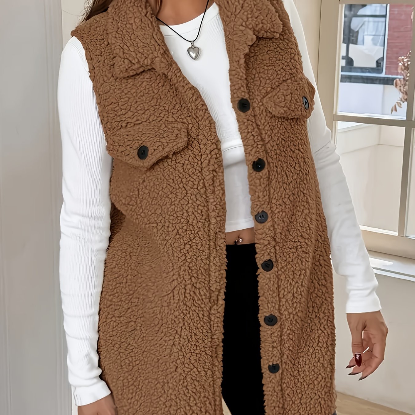 AURA | Vestă din lână elegantă fără mâneci