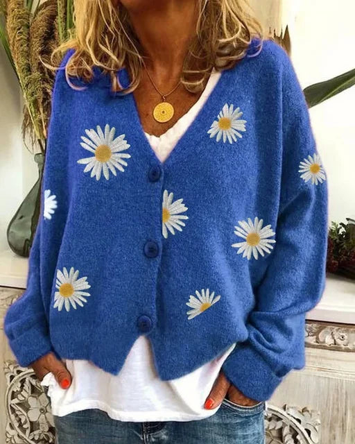 ANNELINA | Cardigan Floral Casual Elegant