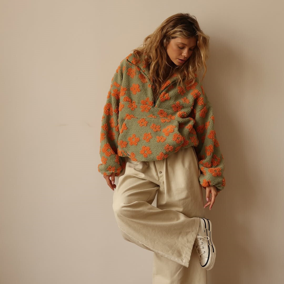 Marilena | Jachetă caldă din fleece Bloom