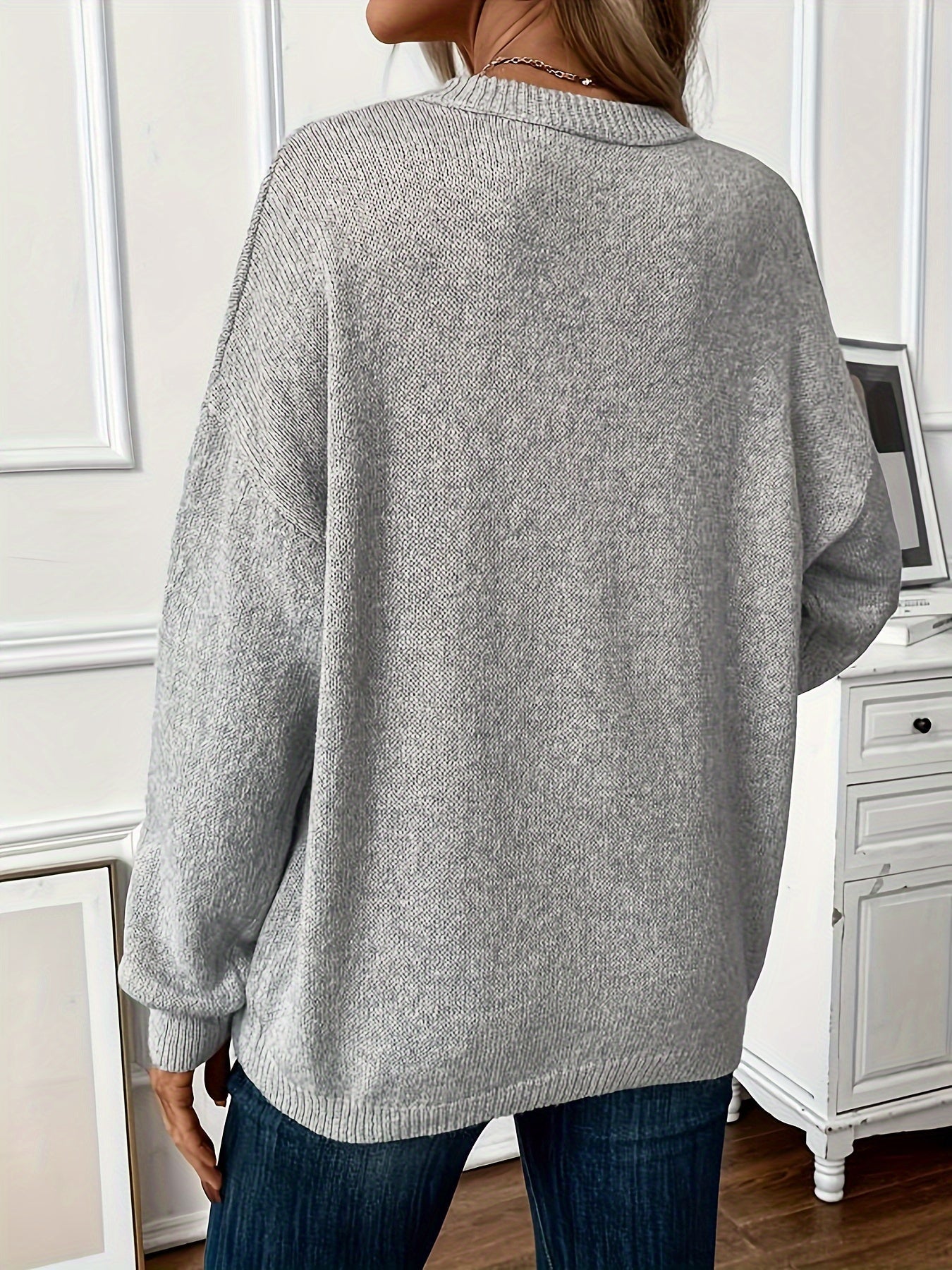CHRISTY | Pulover casual moale din tricot