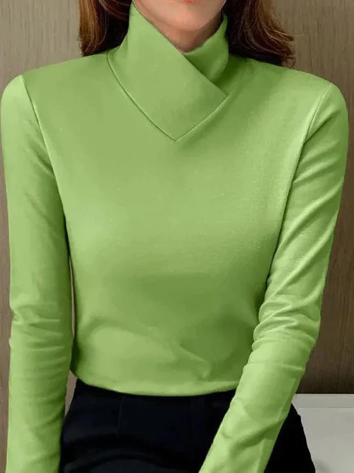 ISALINE | Top cu guler asimetric