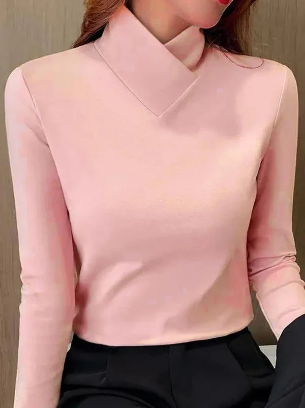 ISALINE | Top cu guler asimetric