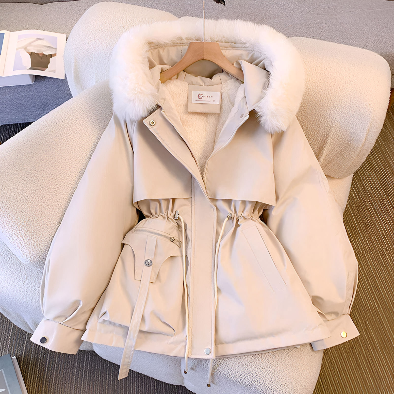 Jaelle | Geacă de iarnă călduroasă cu fleece