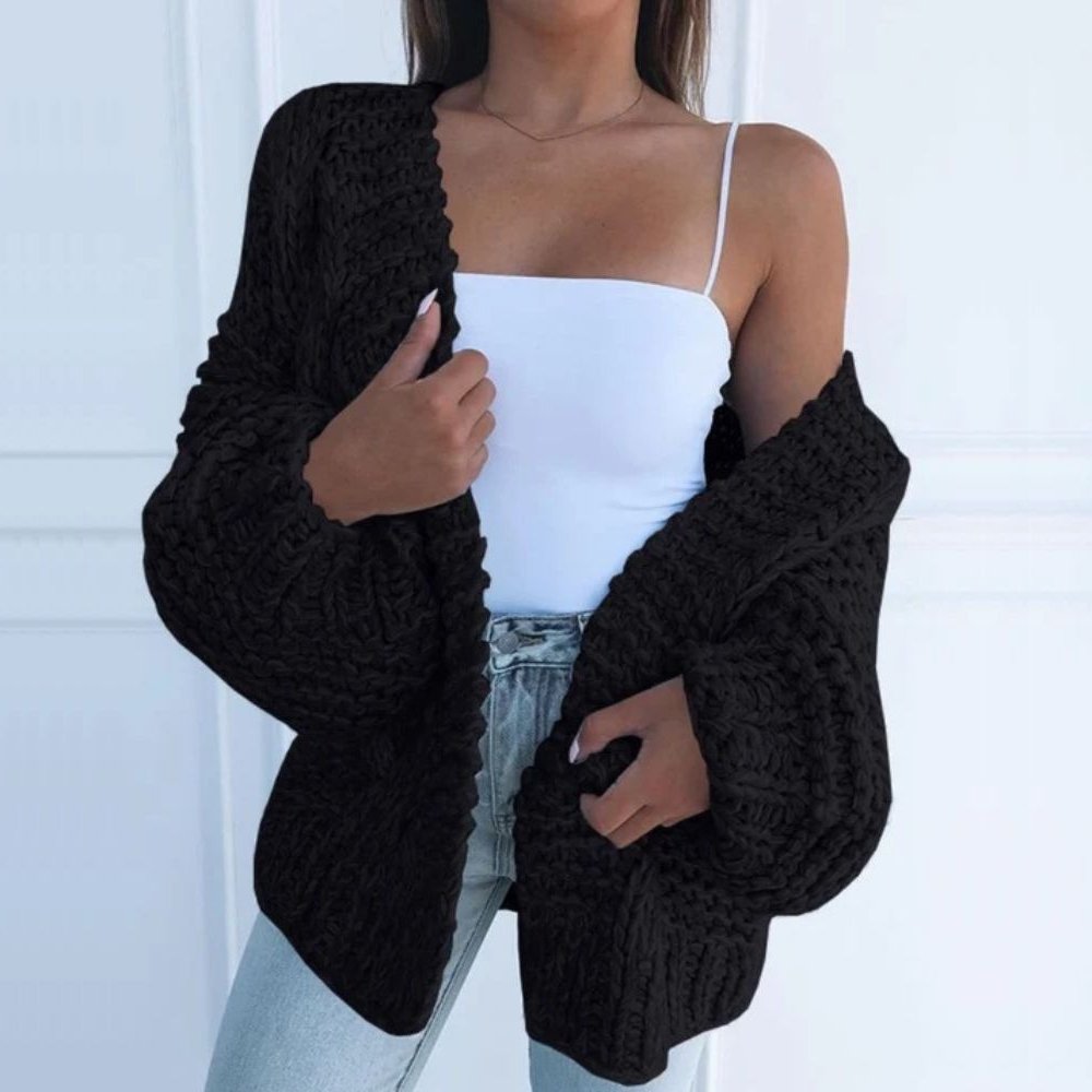 ELEANOR | Pulover Gros, Cardigan Larg