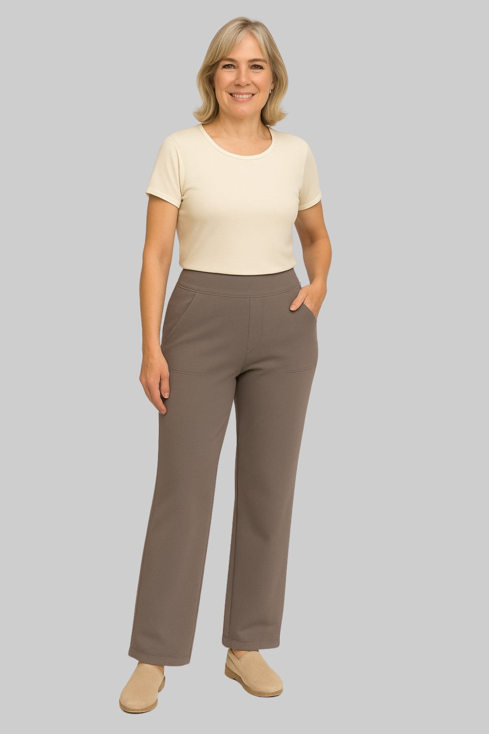Alexie | Pantaloni eleganți din jerseu moale